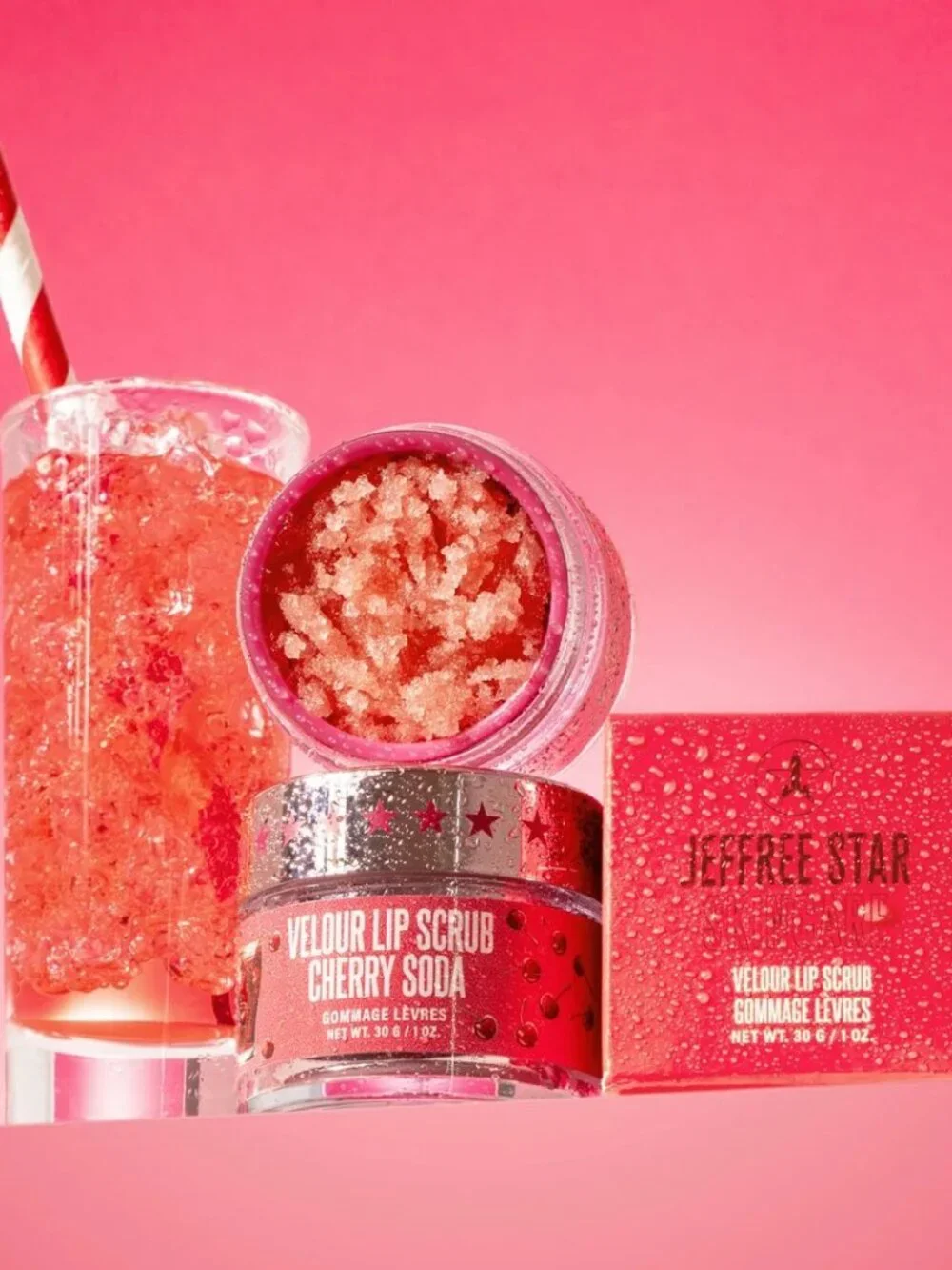 NEW Jeffree Star Velour Lip Scrub - Cherry Soda